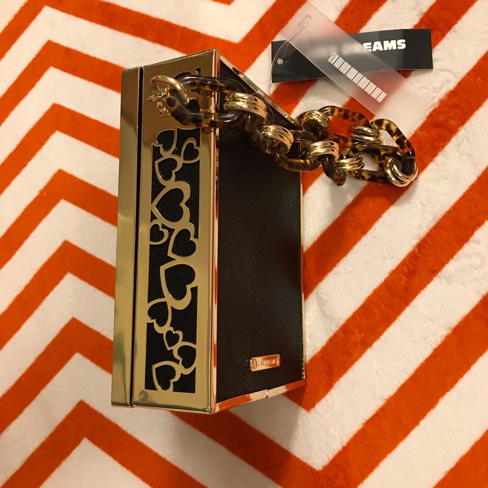 NWT gorgeous LIKE DREAMS box purse w. 2 straps - Picture 5 of 12